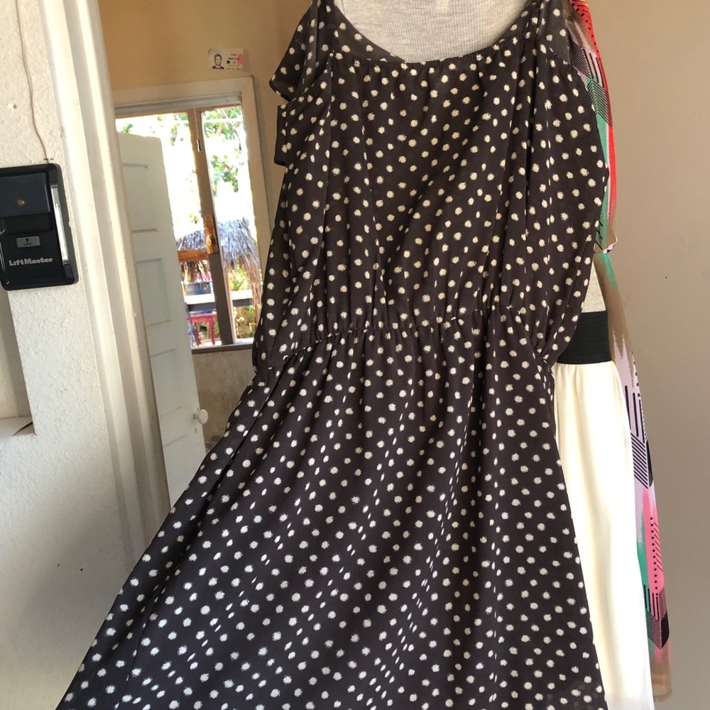 Polka dot dress flowy